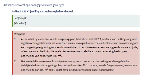 Afbeelding vervallen van een artikel (wijzigingsbesluit)