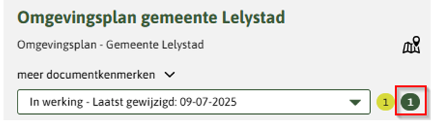 De afbeelding toont de geldende regeling met daarnaast een groen bolletje met een 1.
